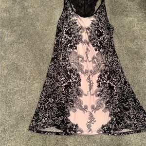 Apt. 9 Black and Pink Floral Chemise